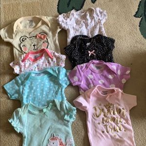 Newborn Bodysuits mostly Gerber